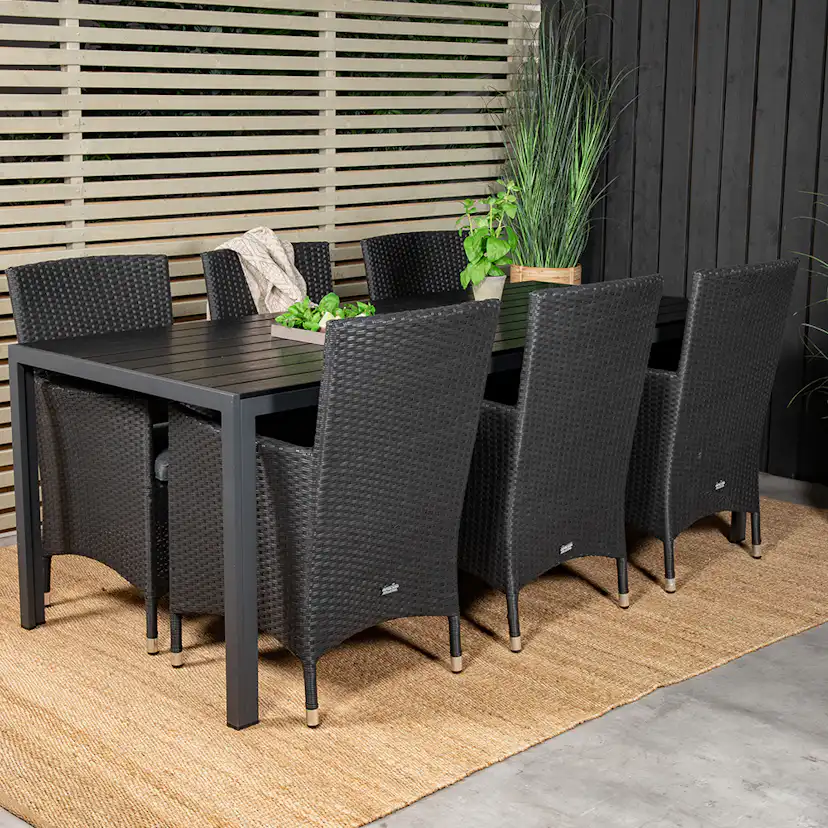 Matgrupp Venture Home Bront 205 med 6 Milwa Matstolar