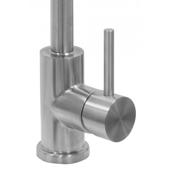 Köksblandare Strand Stainless Solid SO-1007E Rostfri Engreppsblandare Svängbar Pip