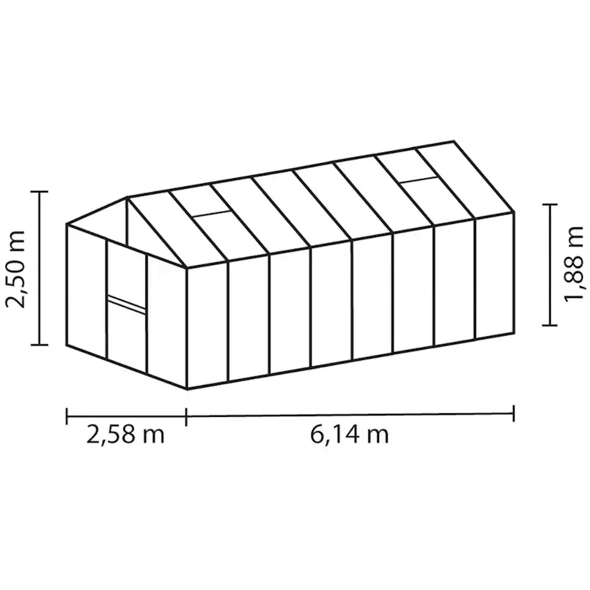 Zeus 15300 alu glas Aluminium