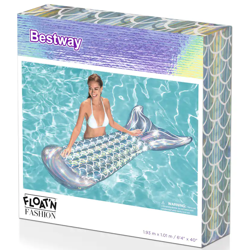 Badmadrass Bestway 193 cm Regnbågsskimrande