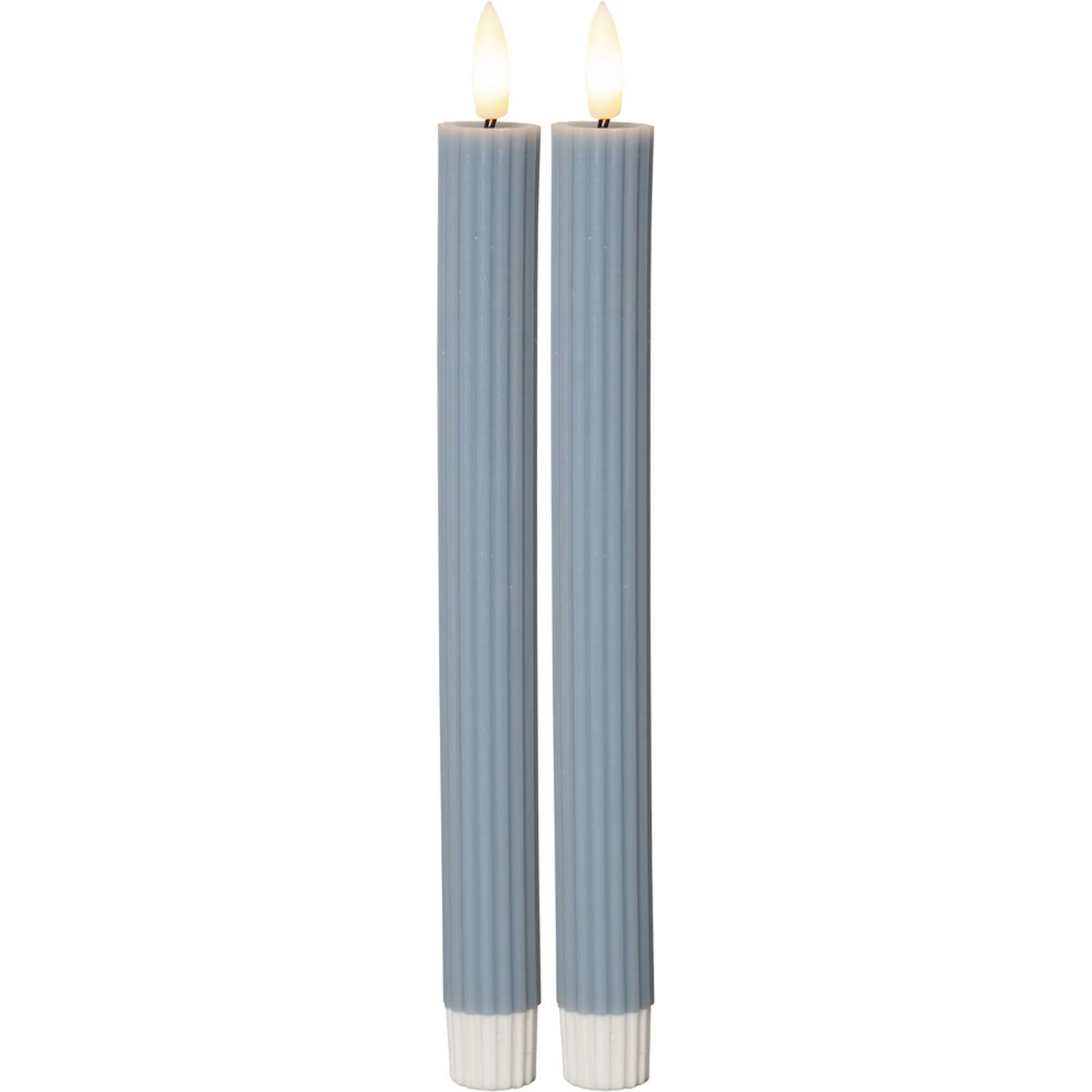 LEDAntikljus2p Flamme Stripe Blå