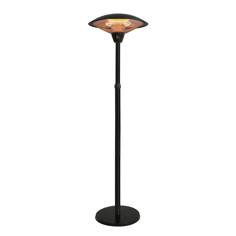Terrassvärmare Hortus Golvmodell 900/1200/2100 W Teleskop HA Svart