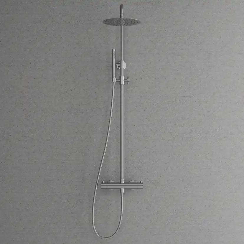 Blandarpaket Scandtap Steel Pleasure 2 med Handdukstork och Accessoarer