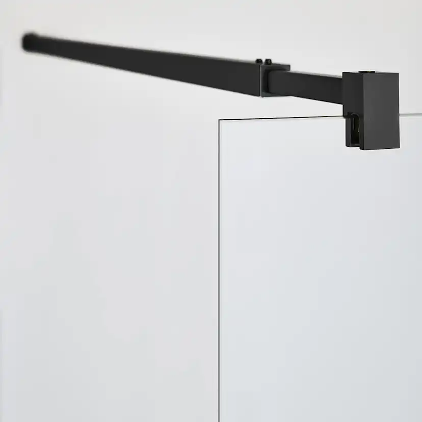 DUSCHVÄGG INFINITY 80 SVART Svart , Bredd: 784 mm
