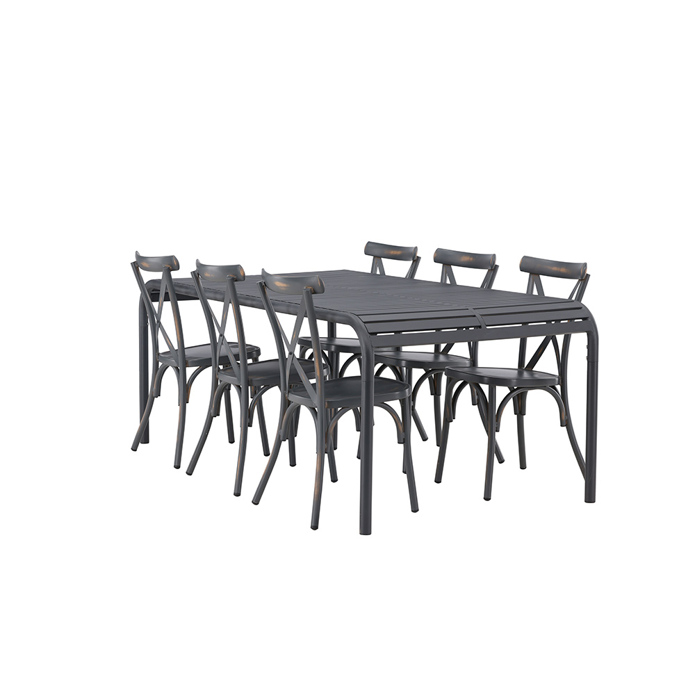 Matgrupp Venture Home Borneo Bord med 6 Tablas Stolar