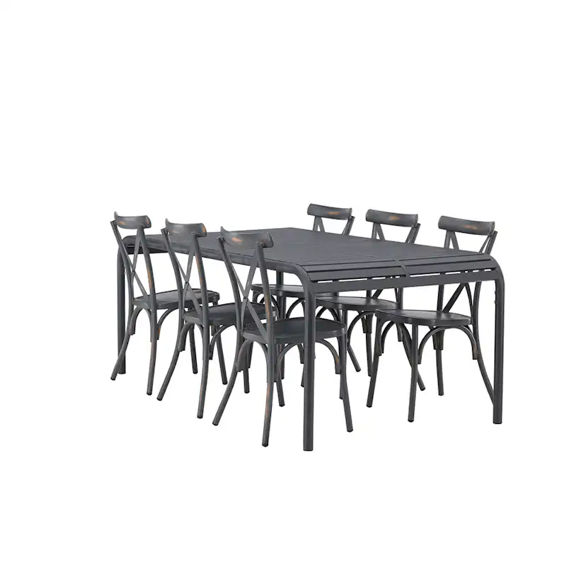 Matgrupp Venture Home Borneo Bord med 6 Tablas Stolar
