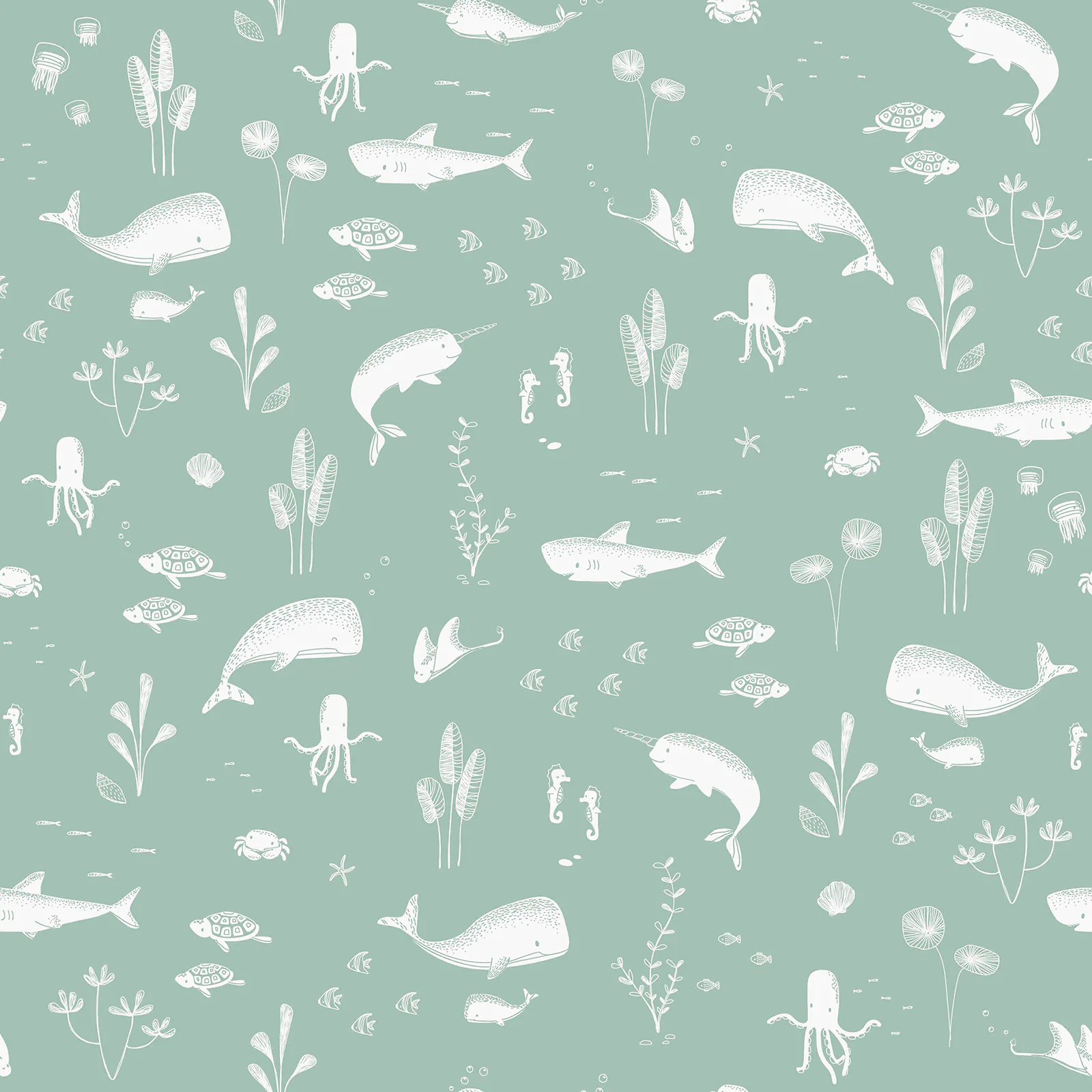 Tapet Little Dutch Ocean Mint