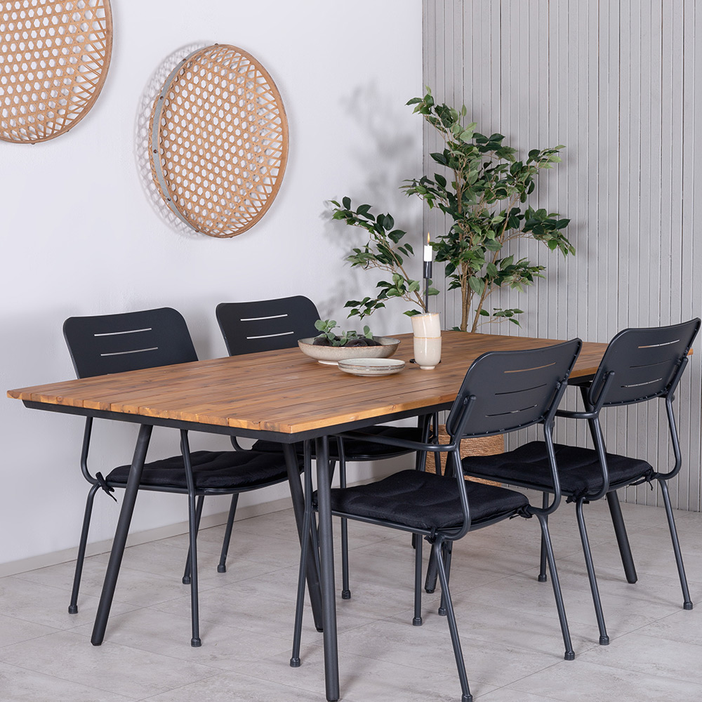 Matgrupp Venture Home Chane med 4 Nime Matstolar