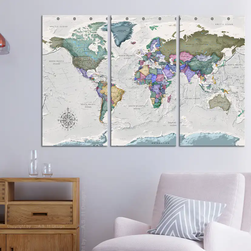 Anslagstavla Arkiio World Destinations 3 Delar
