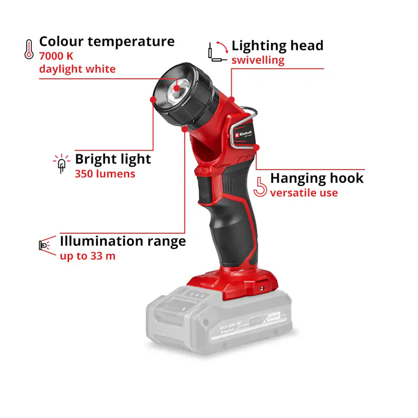 Lampa LED Einhell TE-CL 18 Li H Solo