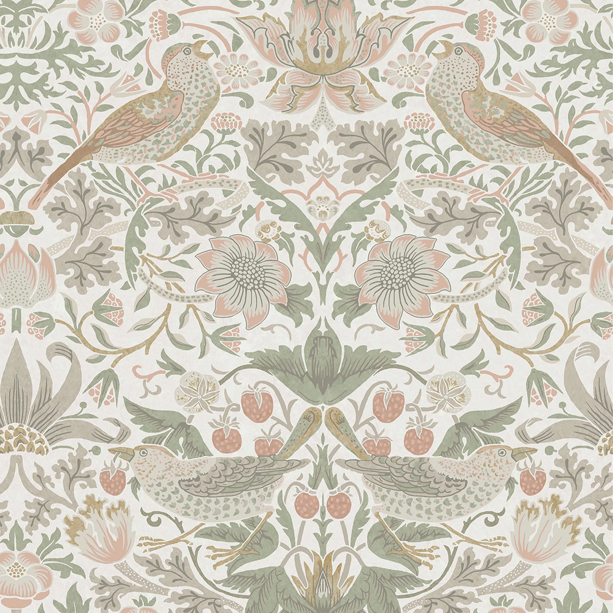 Tapet William Morris At Home Strawberry Thief 124233