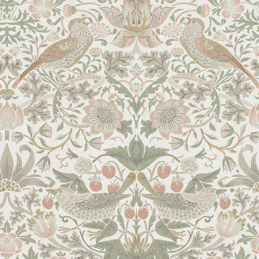 Tapet William Morris At Home Strawberry Thief 124233