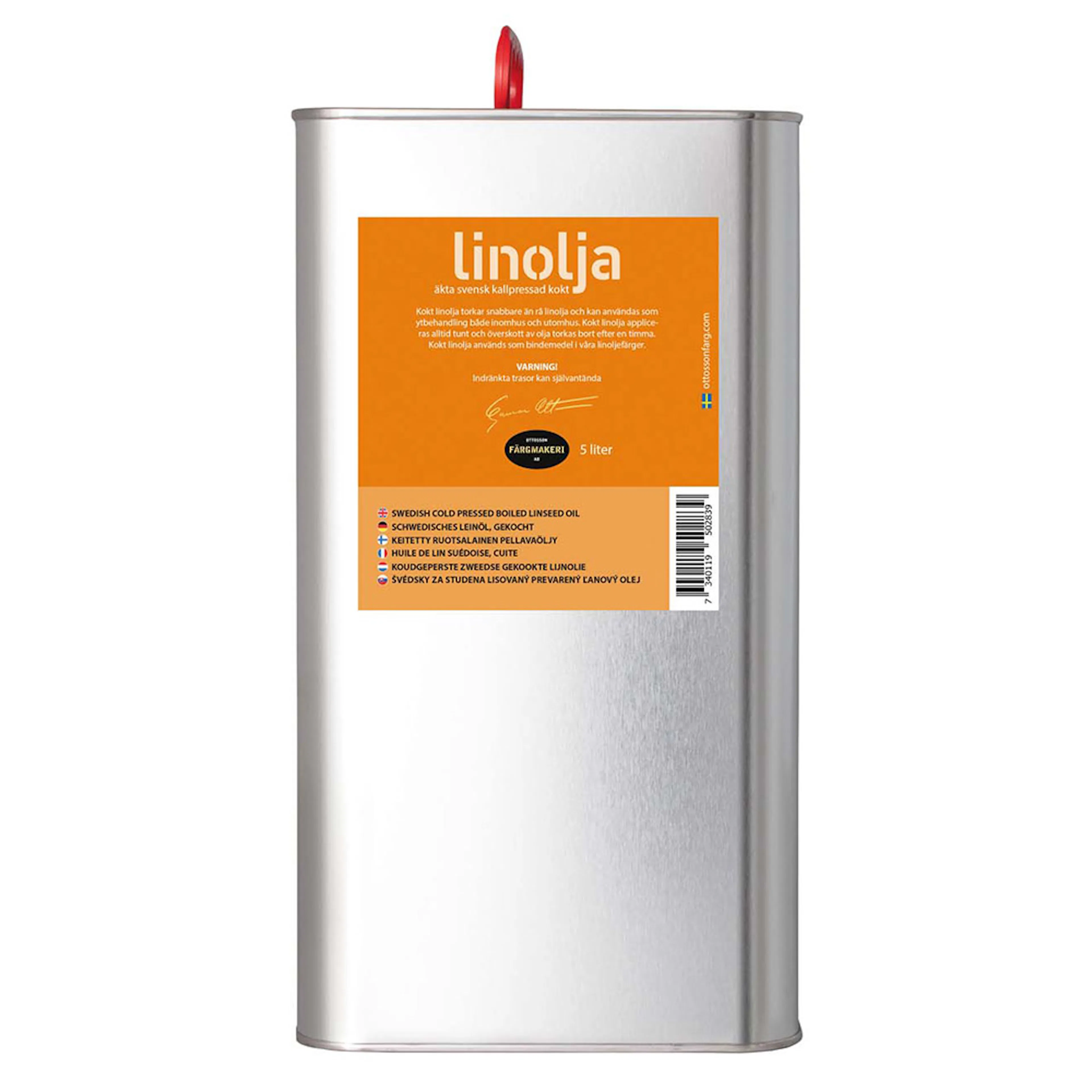 LINOLJA KOKT  5L Burk storlek: 5 Liter
