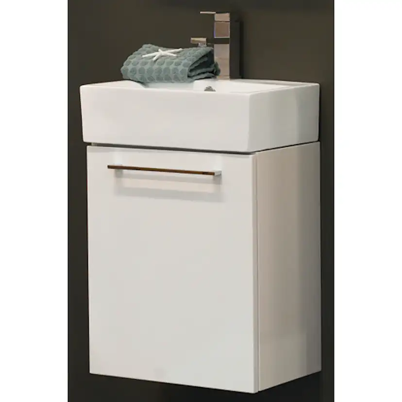 Möbelpaket Noro Single Vit Högblank