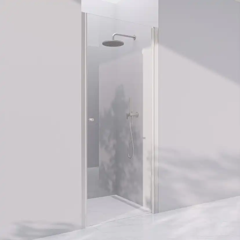 Invitrea Prime PN2/Vänsterhängd/90/Silvermatt/Fingerhål/Bron Glastyp: Bronstonat Glas, Handtag: Silvermatt Fingerhål, Profil: Silvermatt, Hängning: Vänsterhängd, Bredd: 900 mm