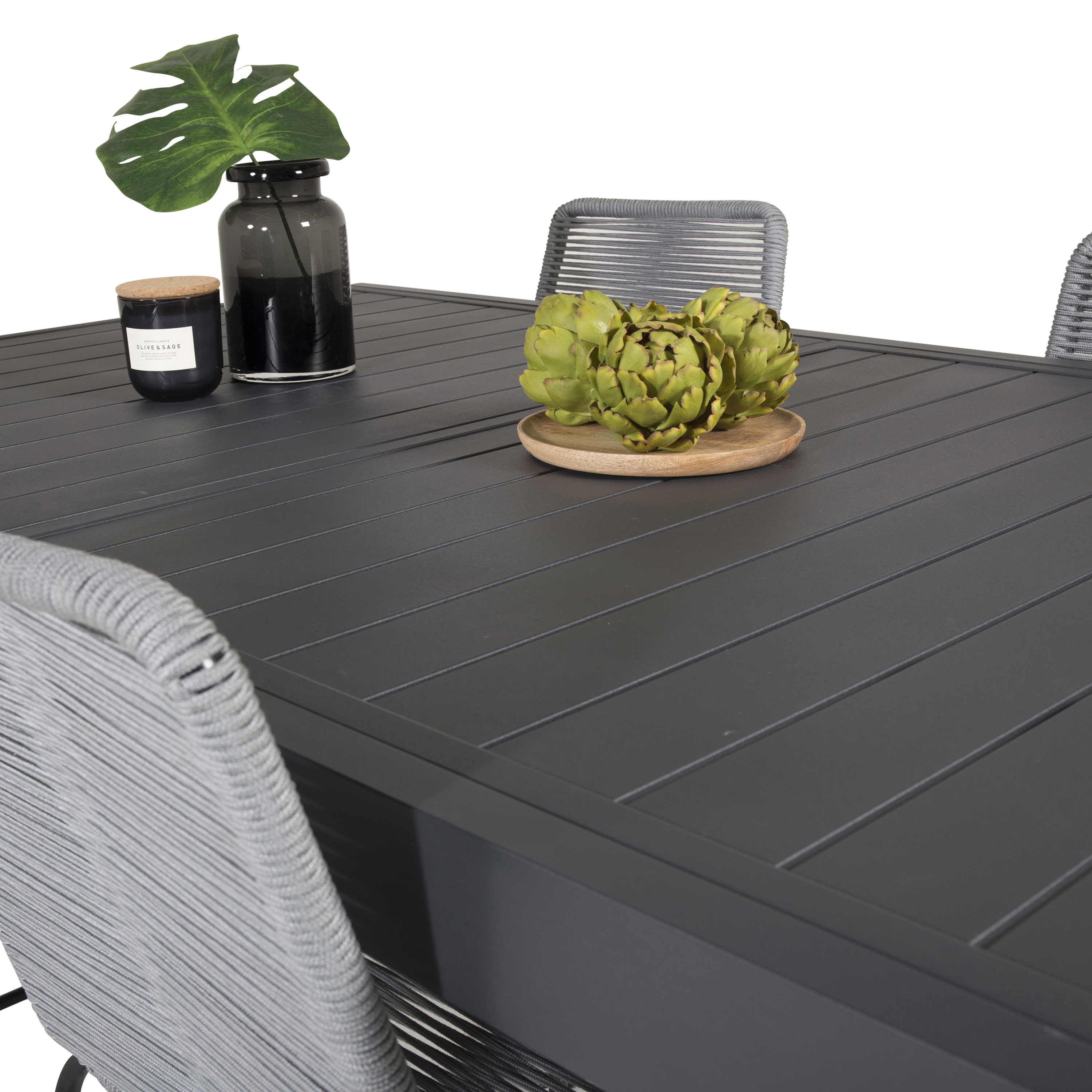 Matgrupp Venture Home Madrid 160/240 med 4 Leon Stolar