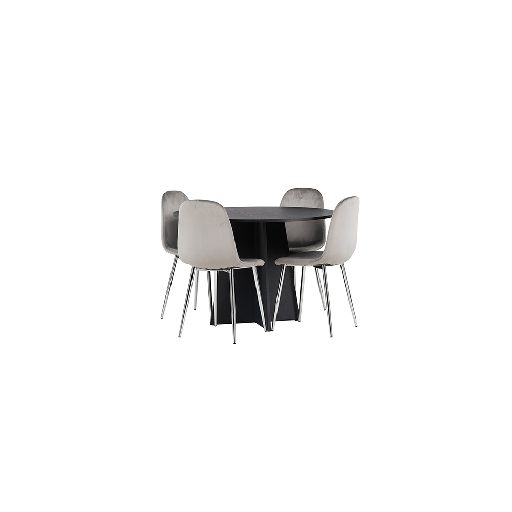 Matgrupp Venture Home Bootcut Ø110 cm med 4 st Eva stolar