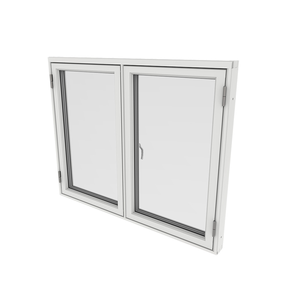 Sidohängt Fönster Outline 3-Glas Aluminium 2-Luft