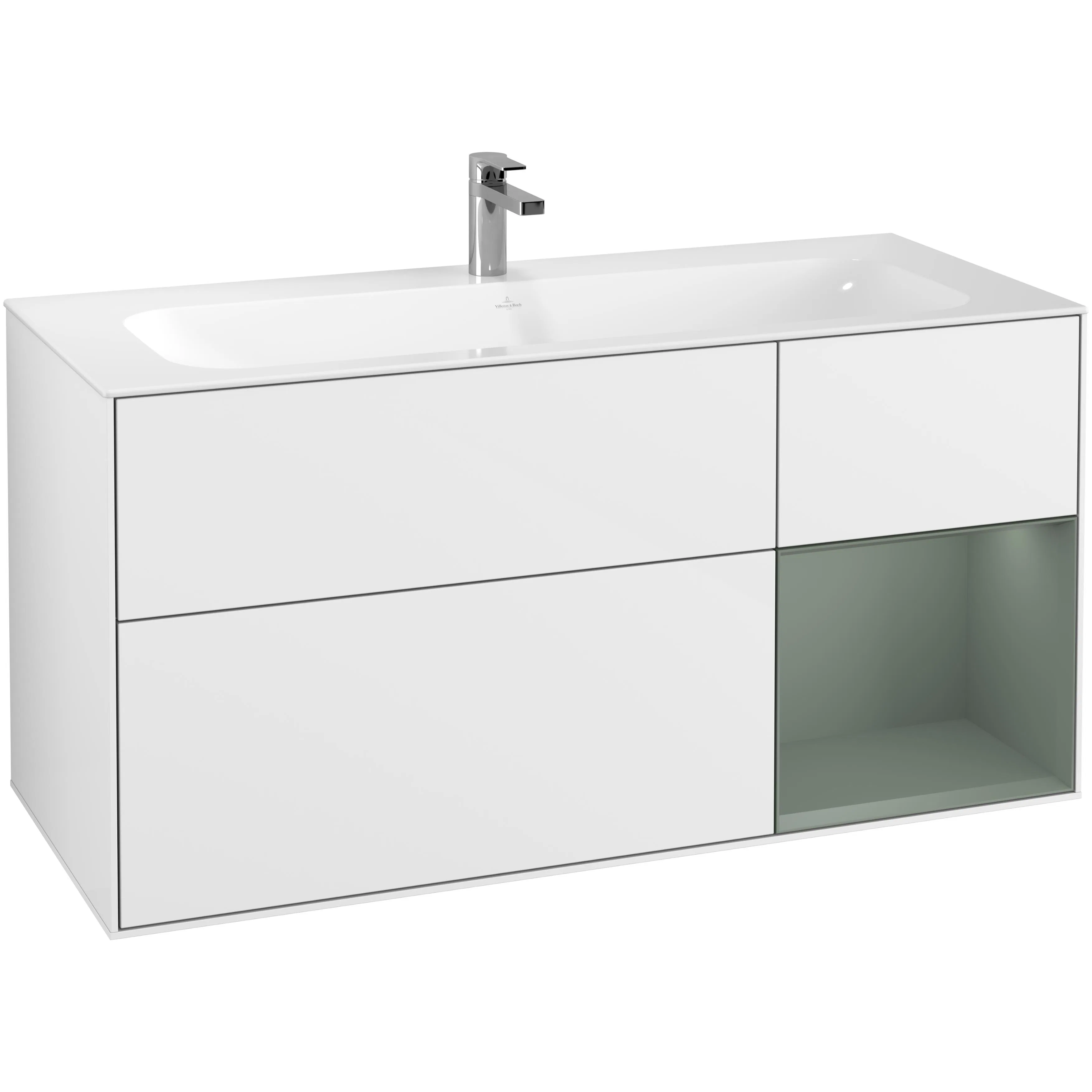 Tvättställsskåp Villeroy & Boch Finion med 3 Lådor och Hylla för Inbyggt Tvättställ