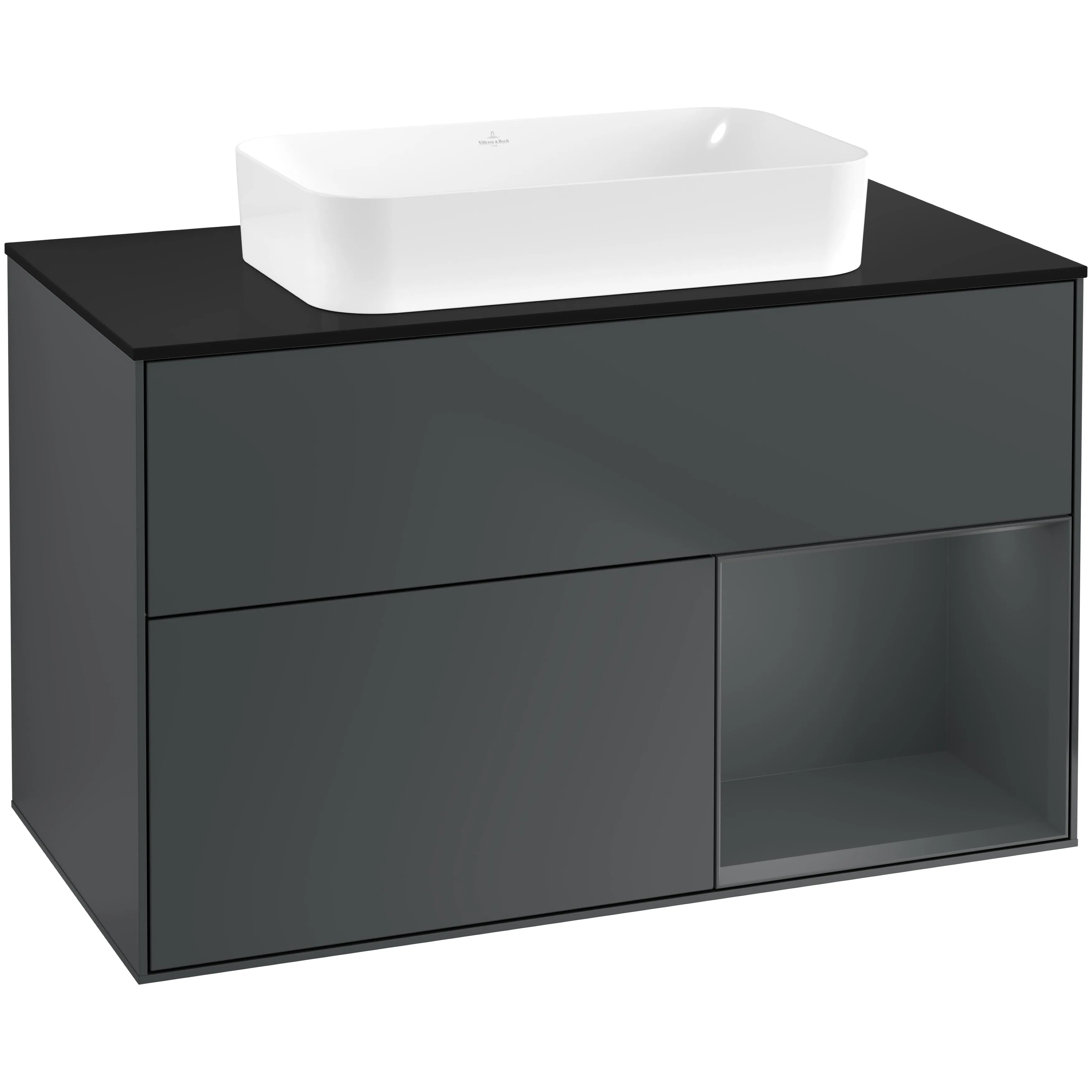 Tvättställsskåp Villeroy & Boch Finion med 2 Lådor Hylla och Bänkskiva för Fristående Tvättställ