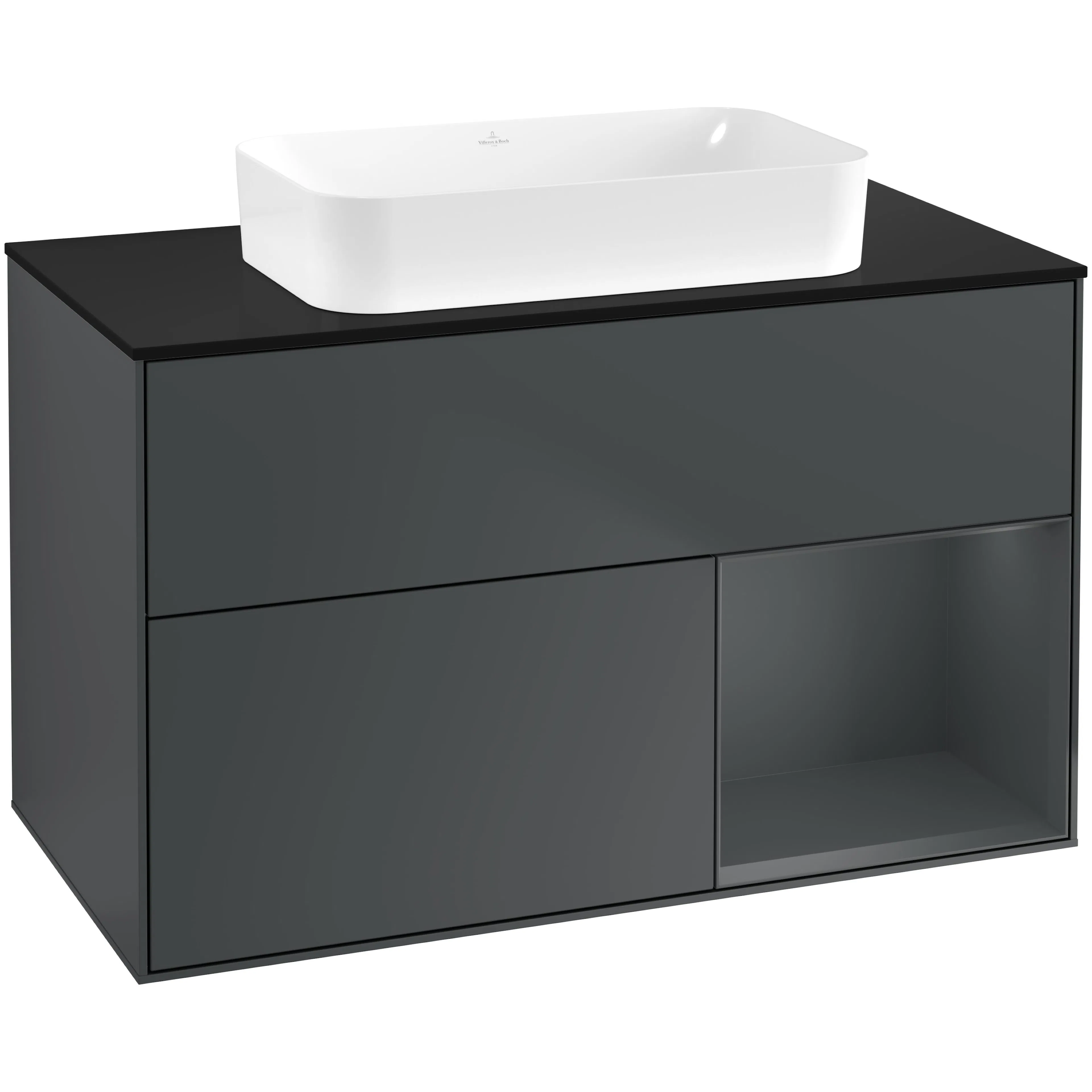 Tvättställsskåp Villeroy & Boch Finion med 2 Lådor Hylla och Bänkskiva för Fristående Tvättställ