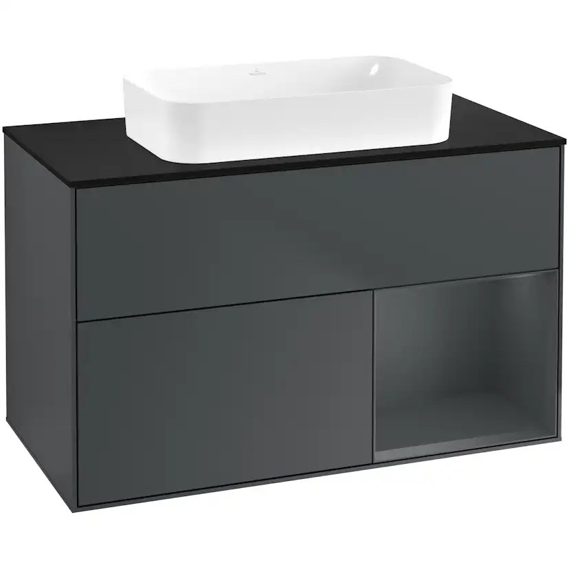Tvättställsskåp Villeroy & Boch Finion med 2 Lådor Hylla och Bänkskiva för Fristående Tvättställ
