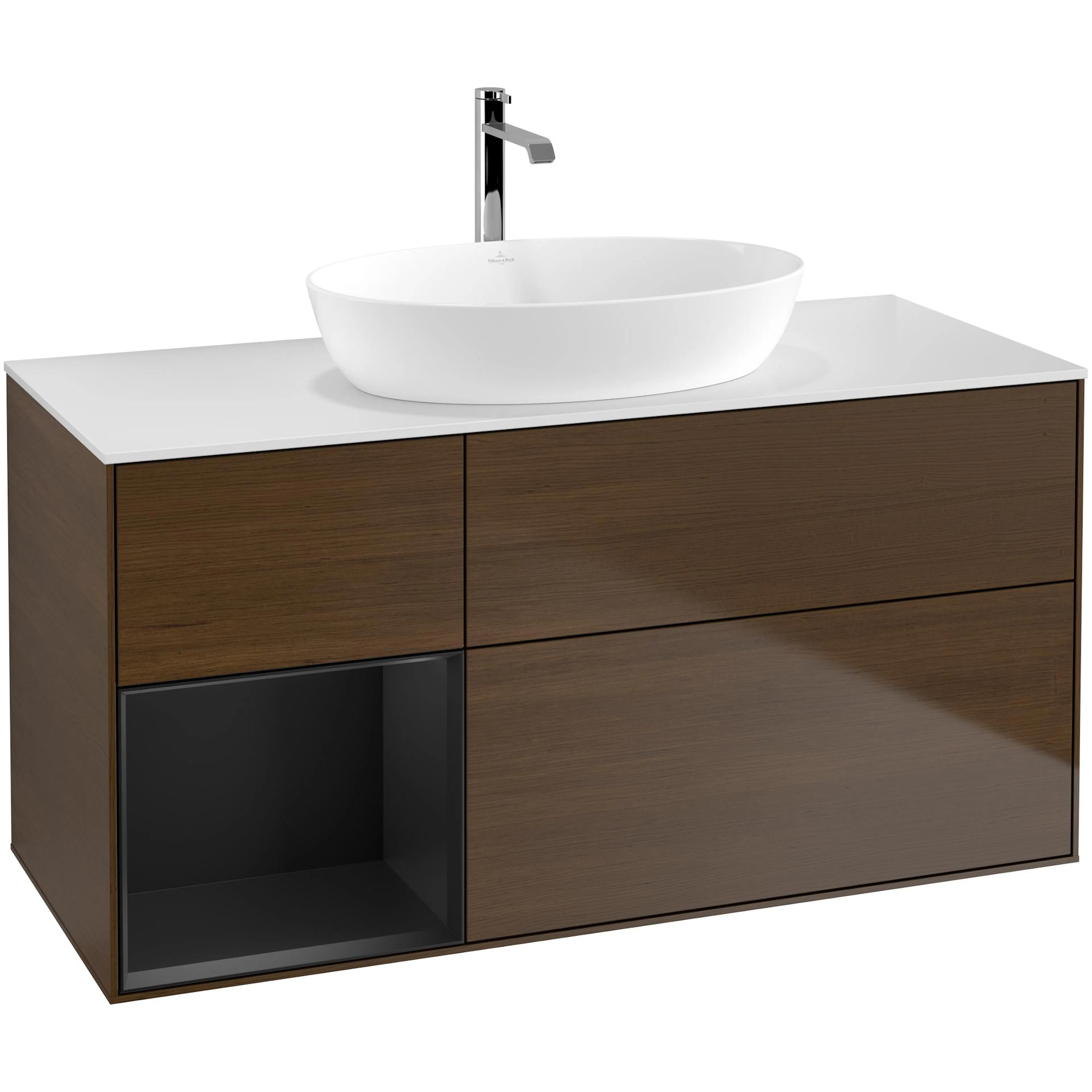 Tvättställsskåp Villeroy & Boch Finion med 3 Lådor Hylla och Bänkskiva för Fristående Tvättställ från Artis & Collaro