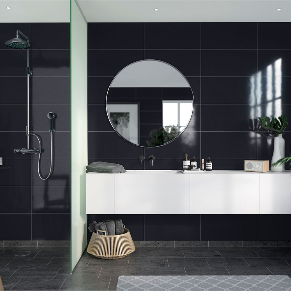 Våtrumsskiva Fibo New York Black 2124-M6030 HG