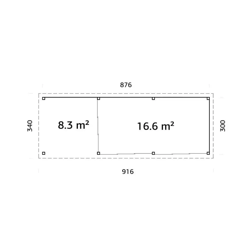 Uterum Palmako Lenna 24,9 m2 Set 417 Slide