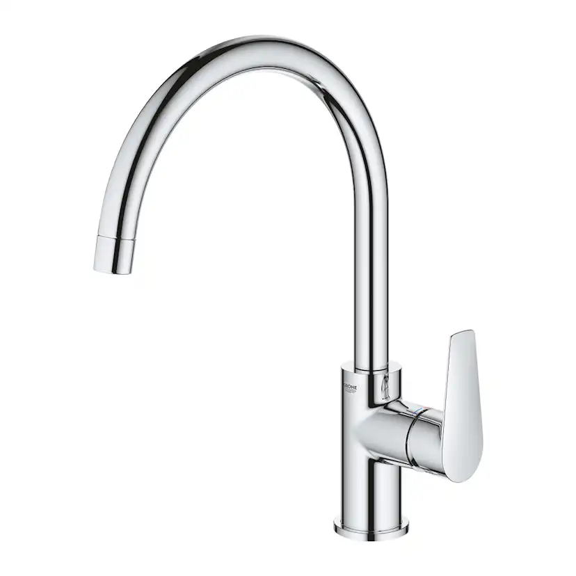 Köksblandare Grohe Start Edge C-Pip Engreppsblandare Krom Svängbar Pip Quickfix