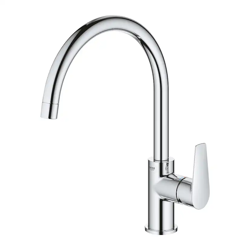 Köksblandare Grohe Start Edge C-Pip Engreppsblandare Krom Svängbar Pip Quickfix
