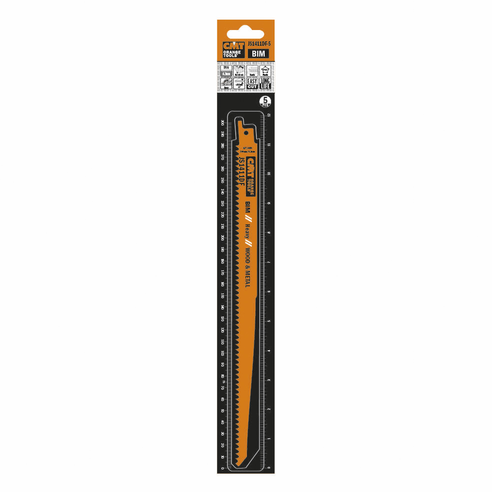 Tigersågblad CMT Orange Tools Trä/metall 300mm BIM Heavy 5 st JS1411DF-5