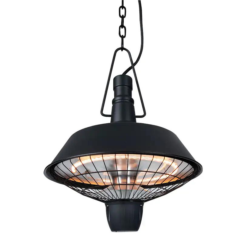 Hängande Terrassvärmare SunRed Indus RSH16, Infravärmare för Balkong & Terrass, Svart 3000W