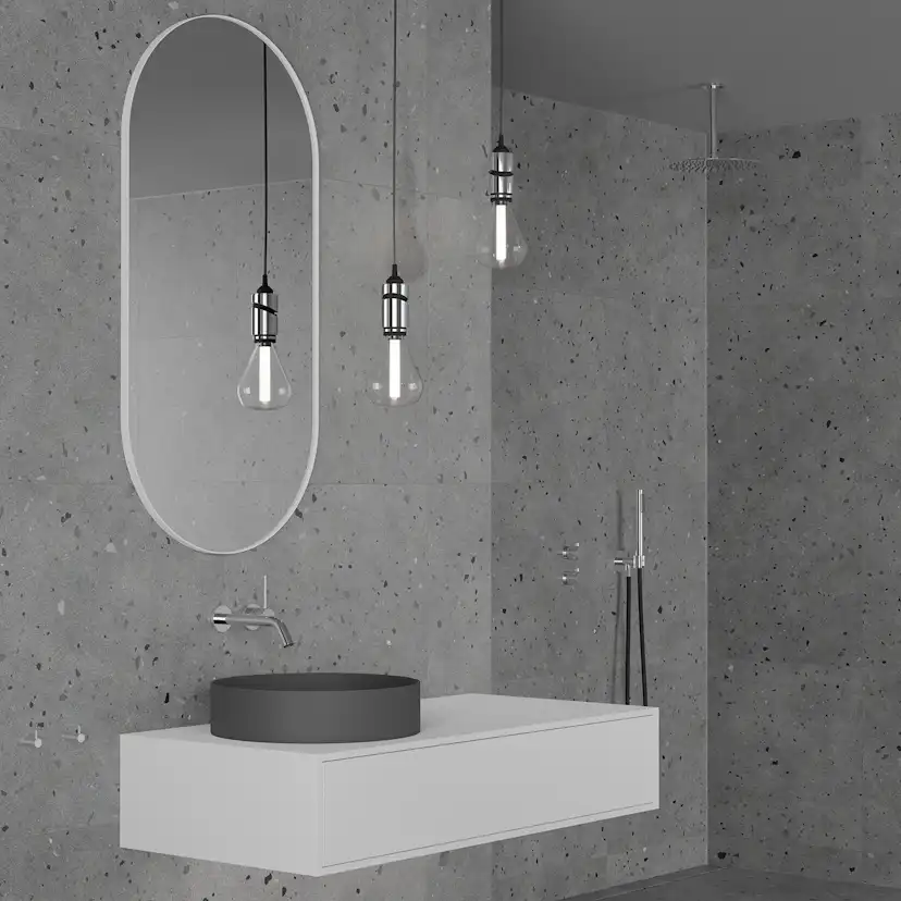 Takduschset Scandtap Steel Harmonized 2Z för Inbyggnad