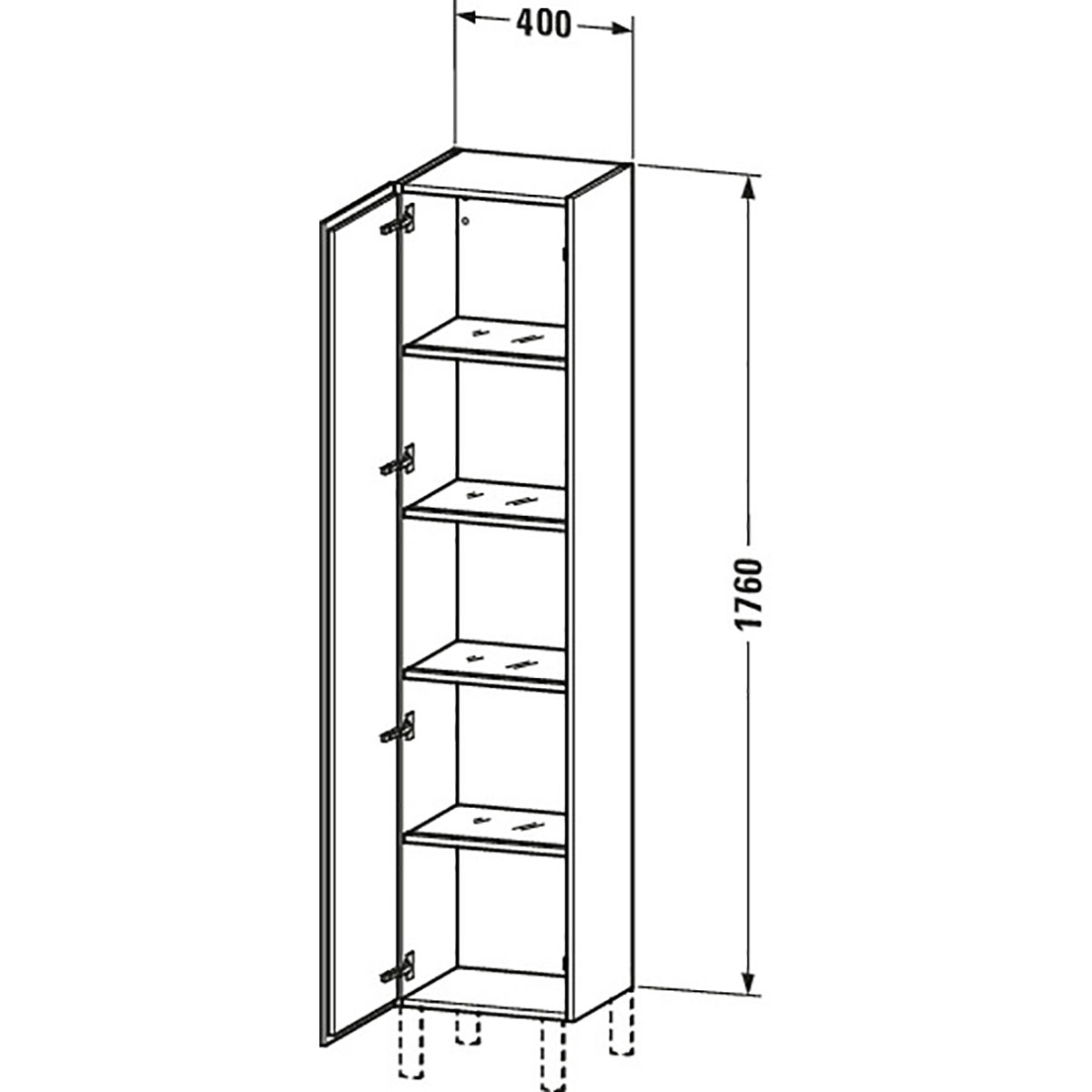 Högskåp Duravit L-Cube