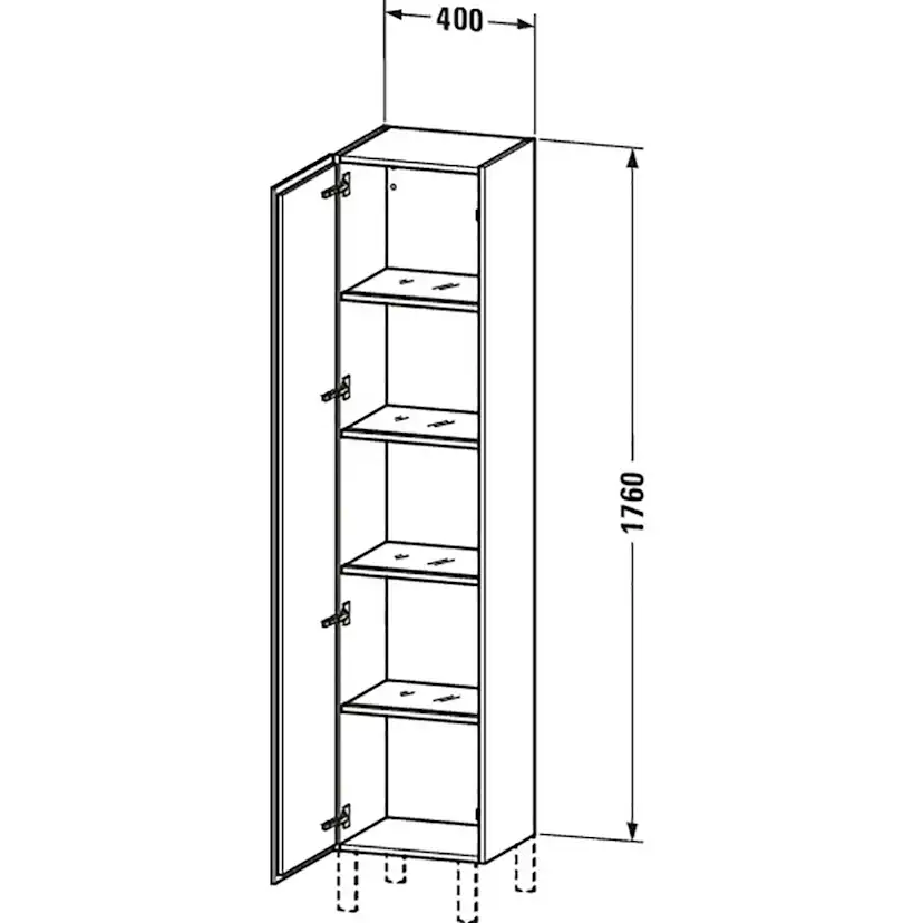Högskåp Duravit L-Cube