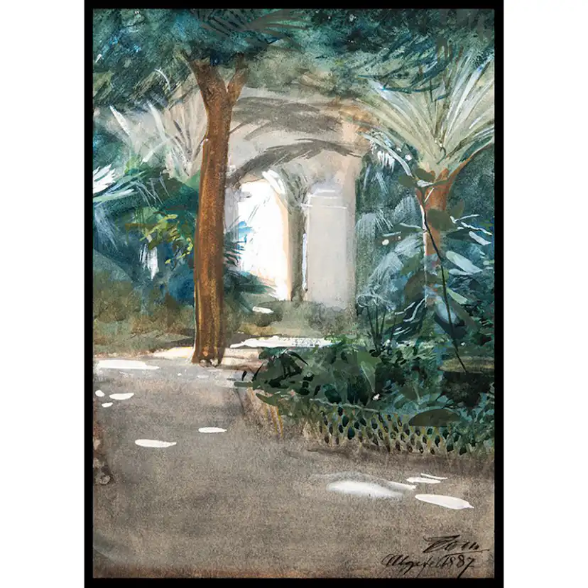 Poster Gallerix Trädgård i Alger By Anders Zorn