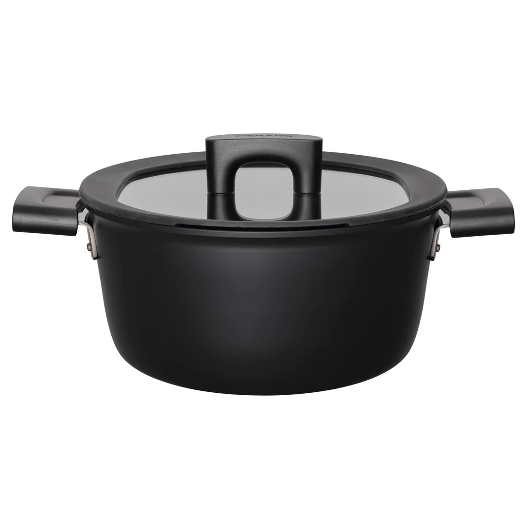 Gryta Fiskars Hard Face 3,5 L/22 cm – Non-Stick Gryta Med Slitstark Beläggning För Enkel Rengöring