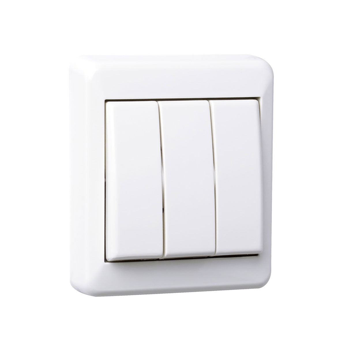 Strömbrytare Elko 3x1-Pol För utanpåliggande montage RS Renvit