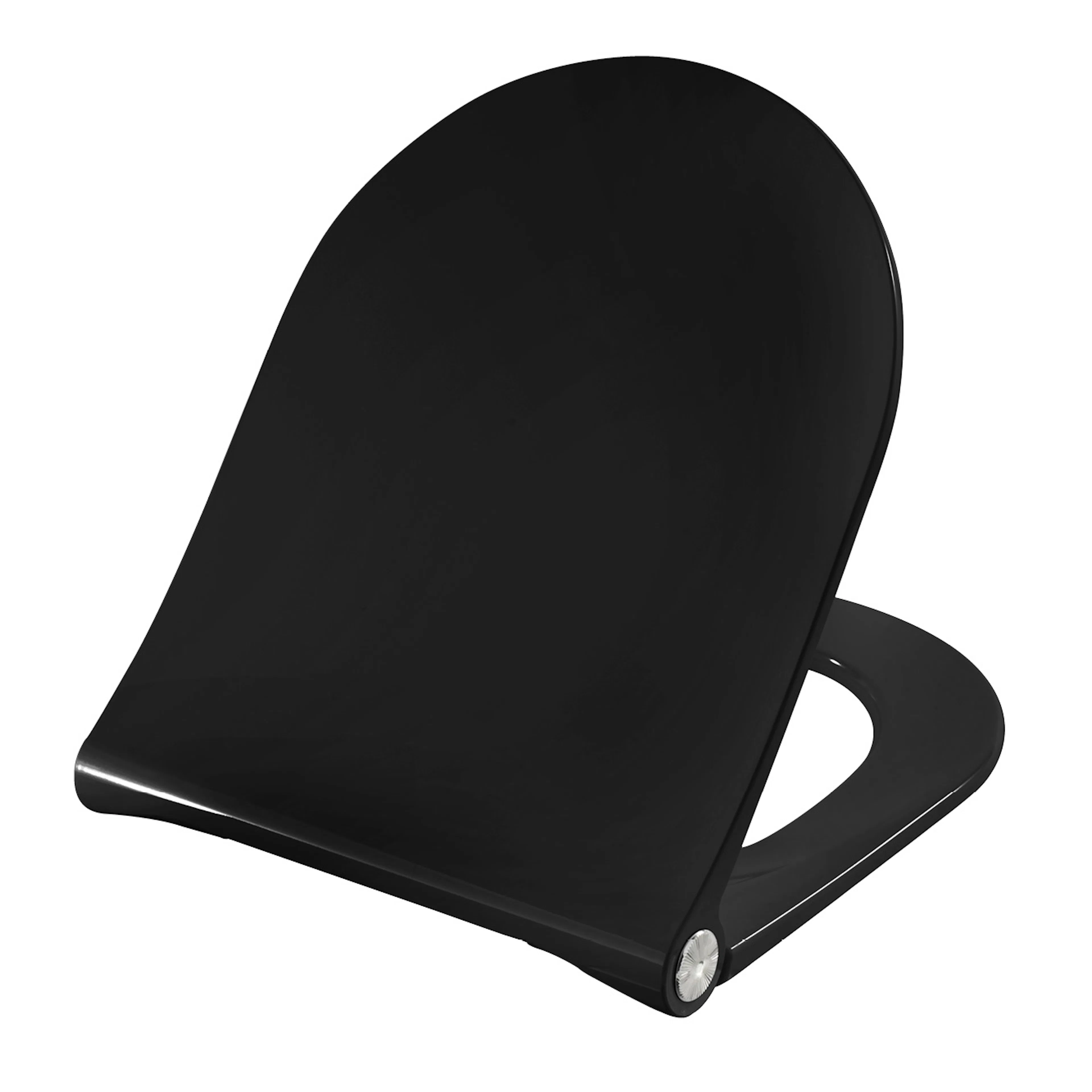 Toalettsits Pressalit D-Shape S1068 Hårdsits Svart