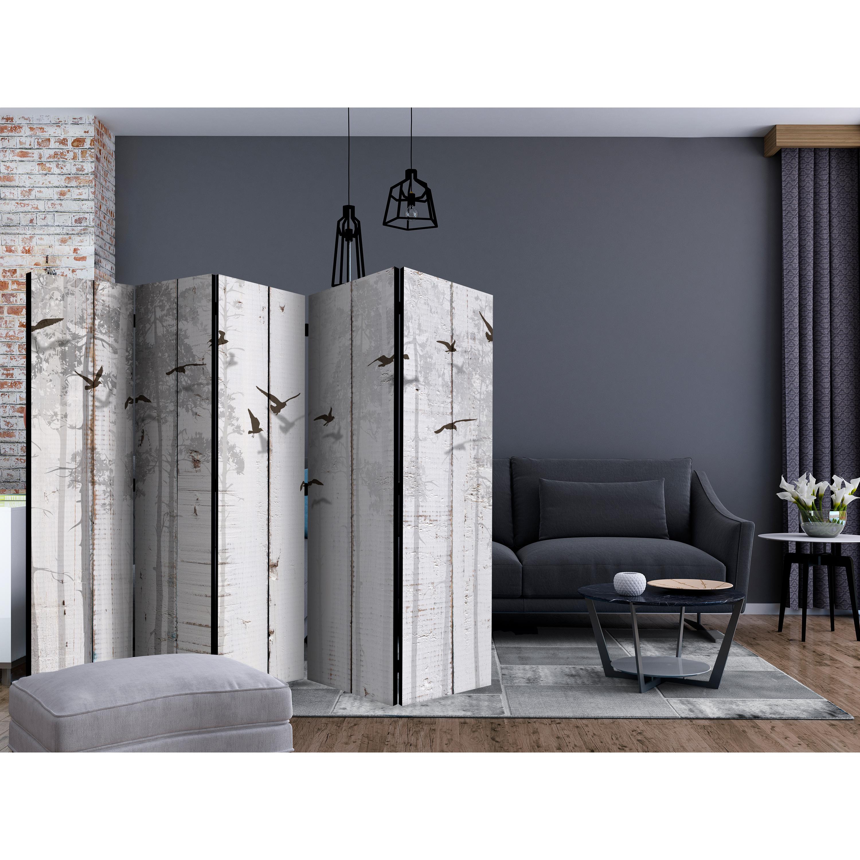 Rumsavdelare Arkiio Birds on Boards II 225x172 cm