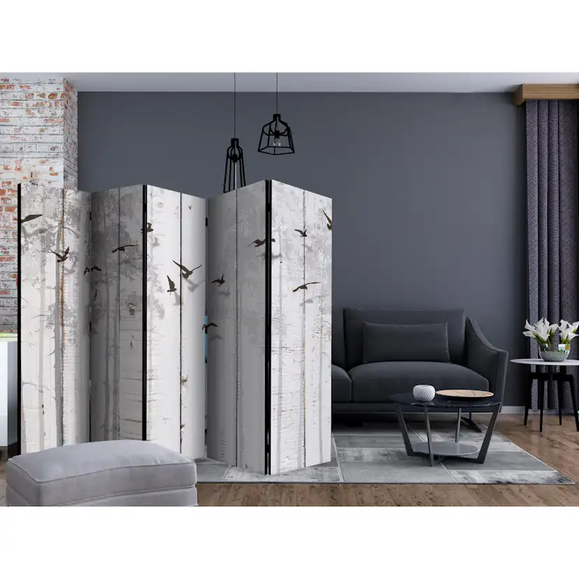 Rumsavdelare Arkiio Birds on Boards II 225x172 cm