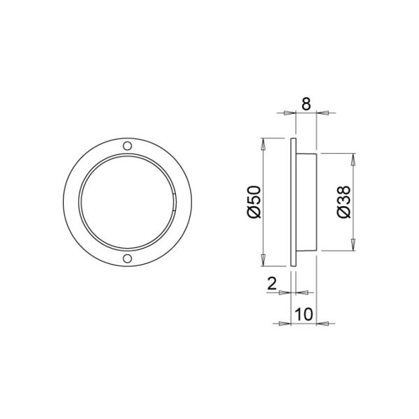 Dimmer Beslag Design Capsens On/Off