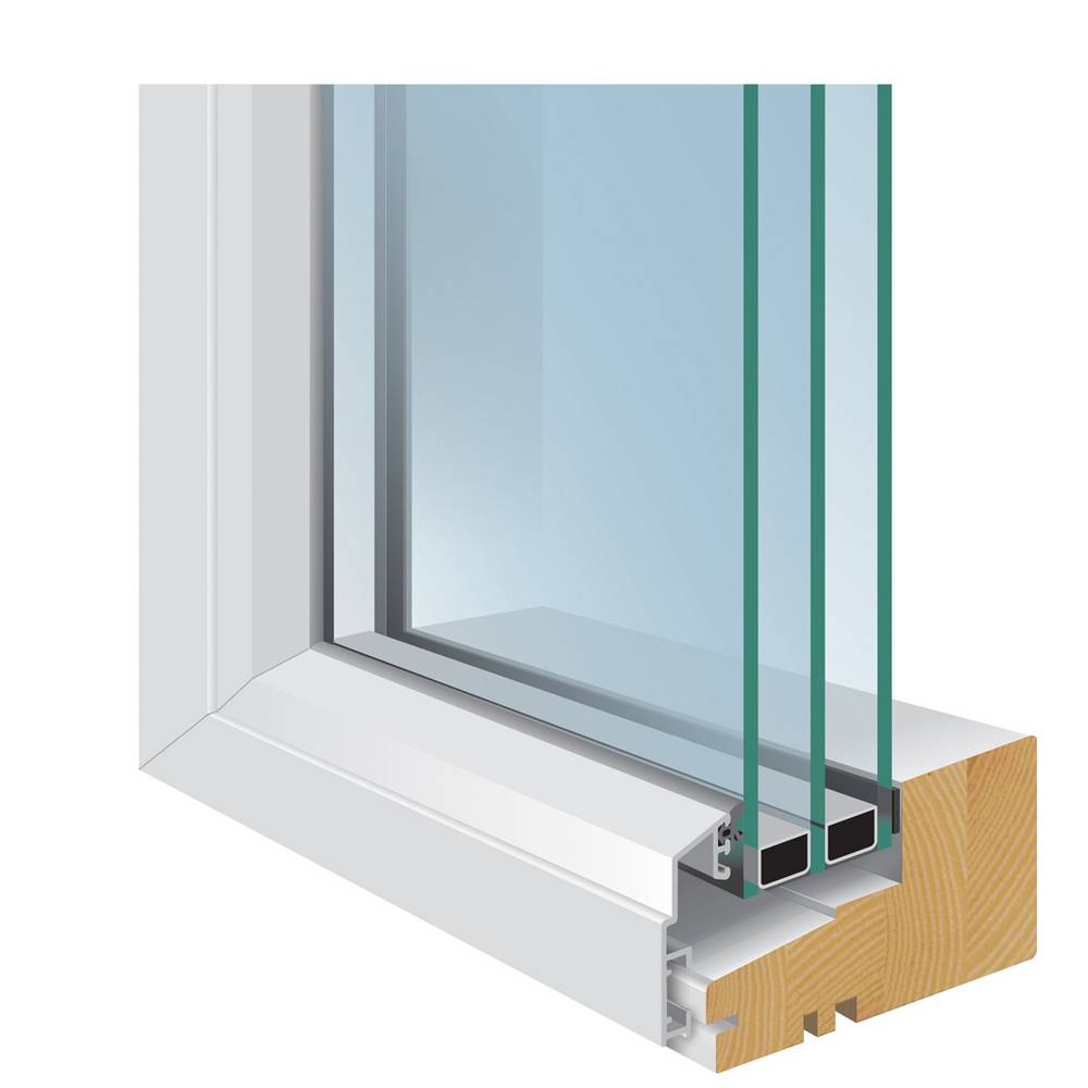 Fast Fönster Sveafönster Solid Aluminium 3-glas