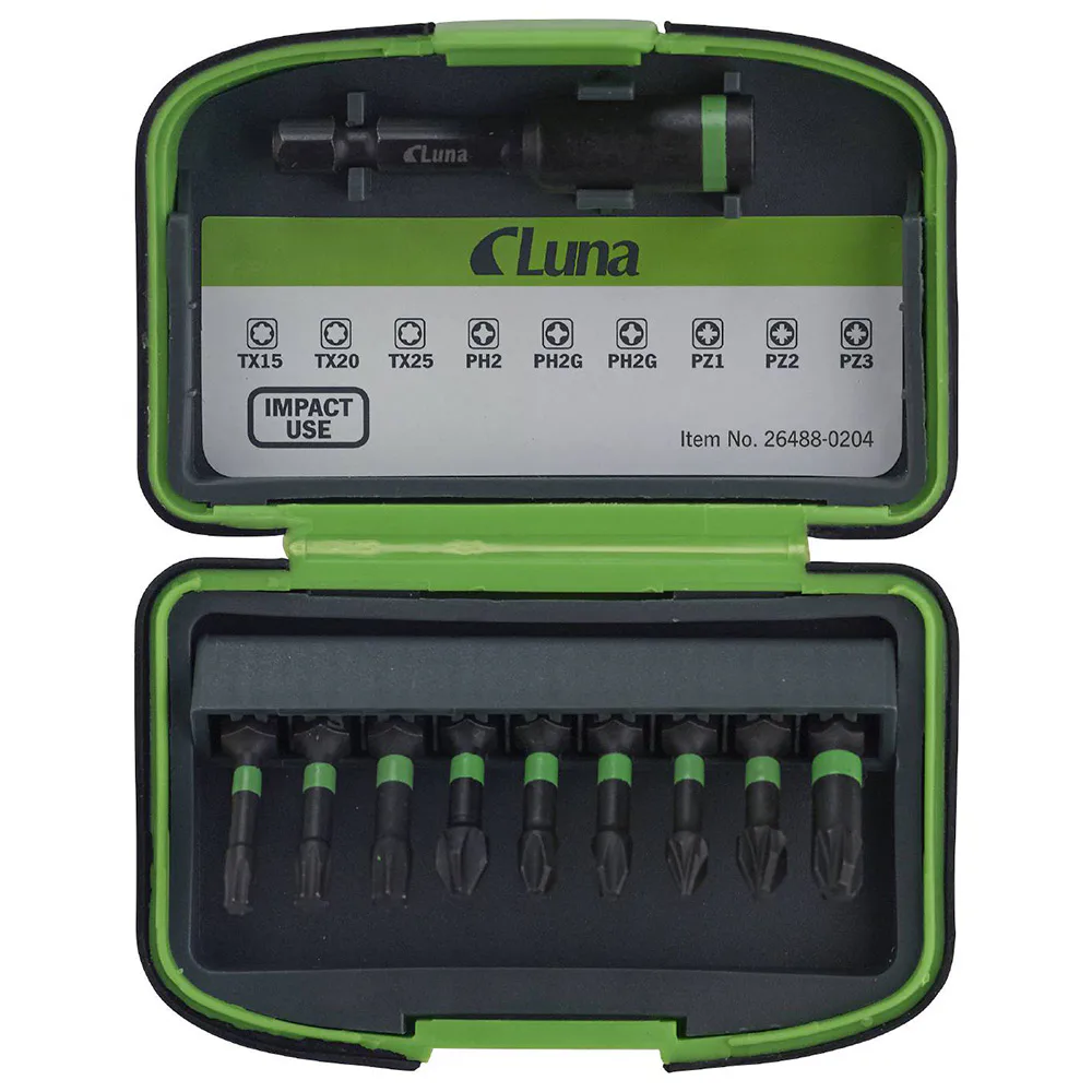 Bitssats Luna Tools 10 Delar Impact Mix