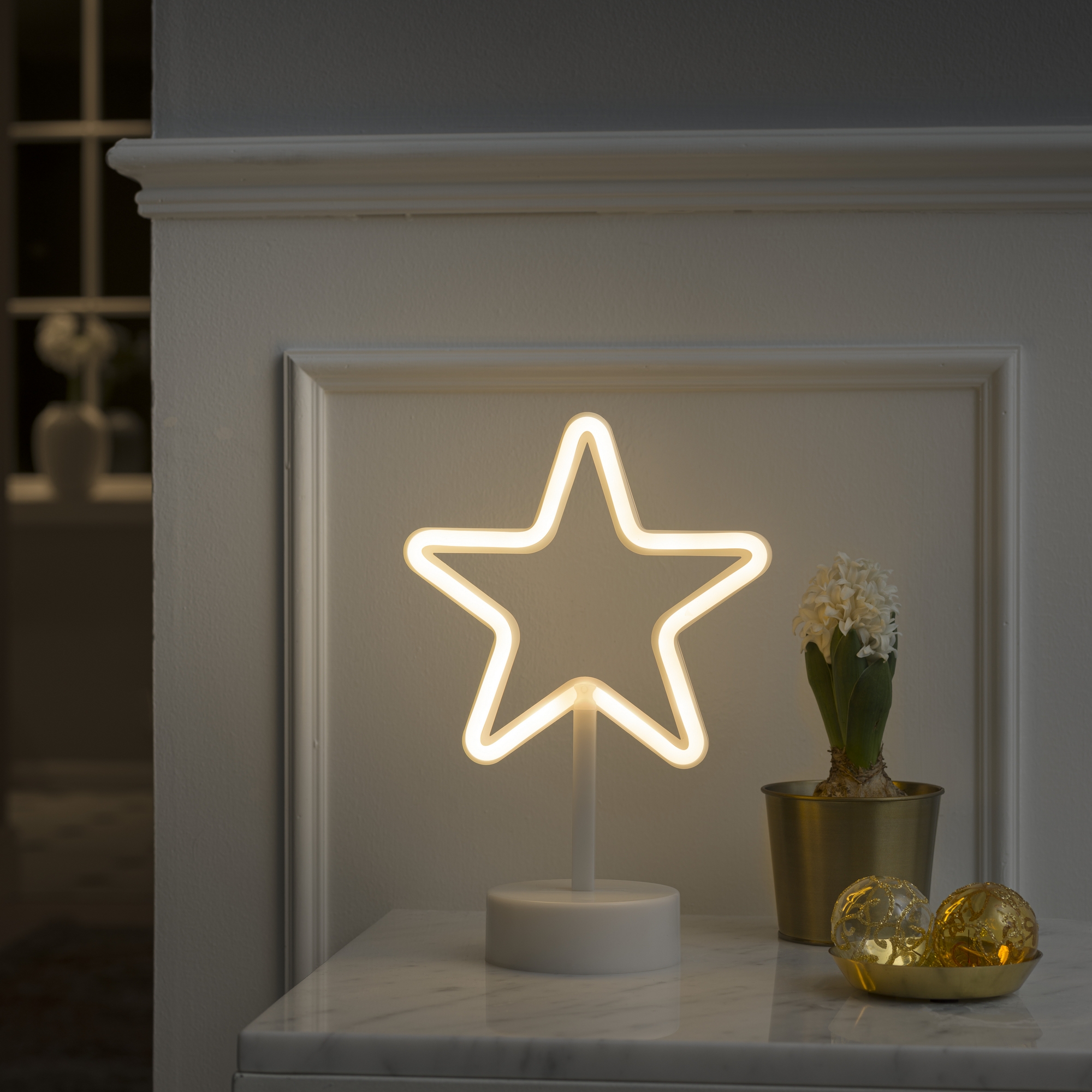 Dekorationsbelysning Gnosjö Konstsmide Stjärna med Ljusslang LED