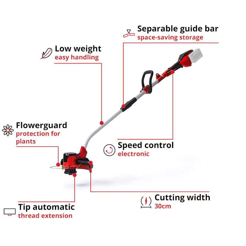 Grästrimmer Einhell GE-CT 36/30 Li E-Solo utan Batteri