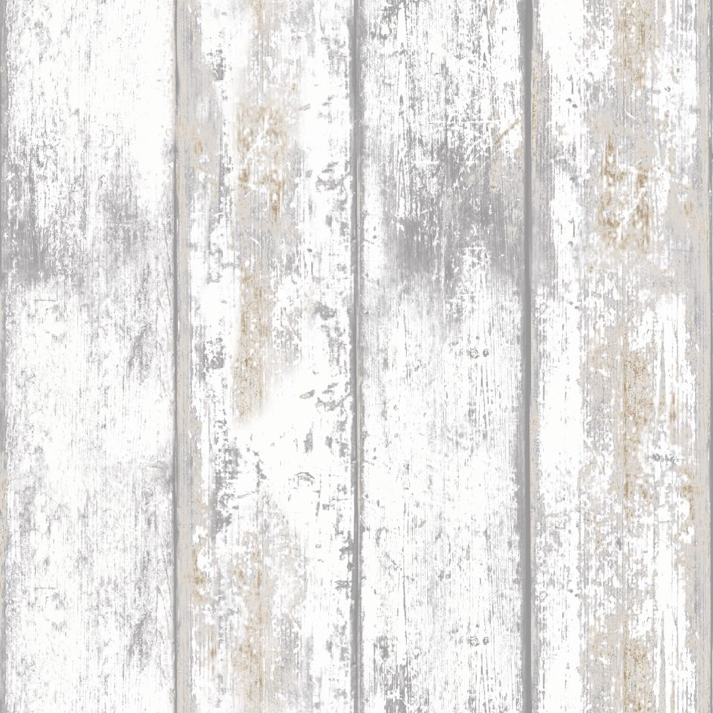 Lantliga Tapeter WOW Trä 5342871 Non Woven, Mönstrad Vit