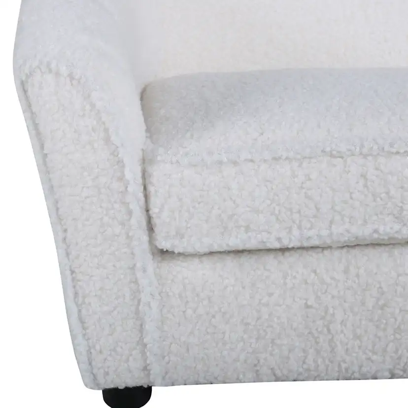 Barnsoffa Venture Home Måna Vit Teddy