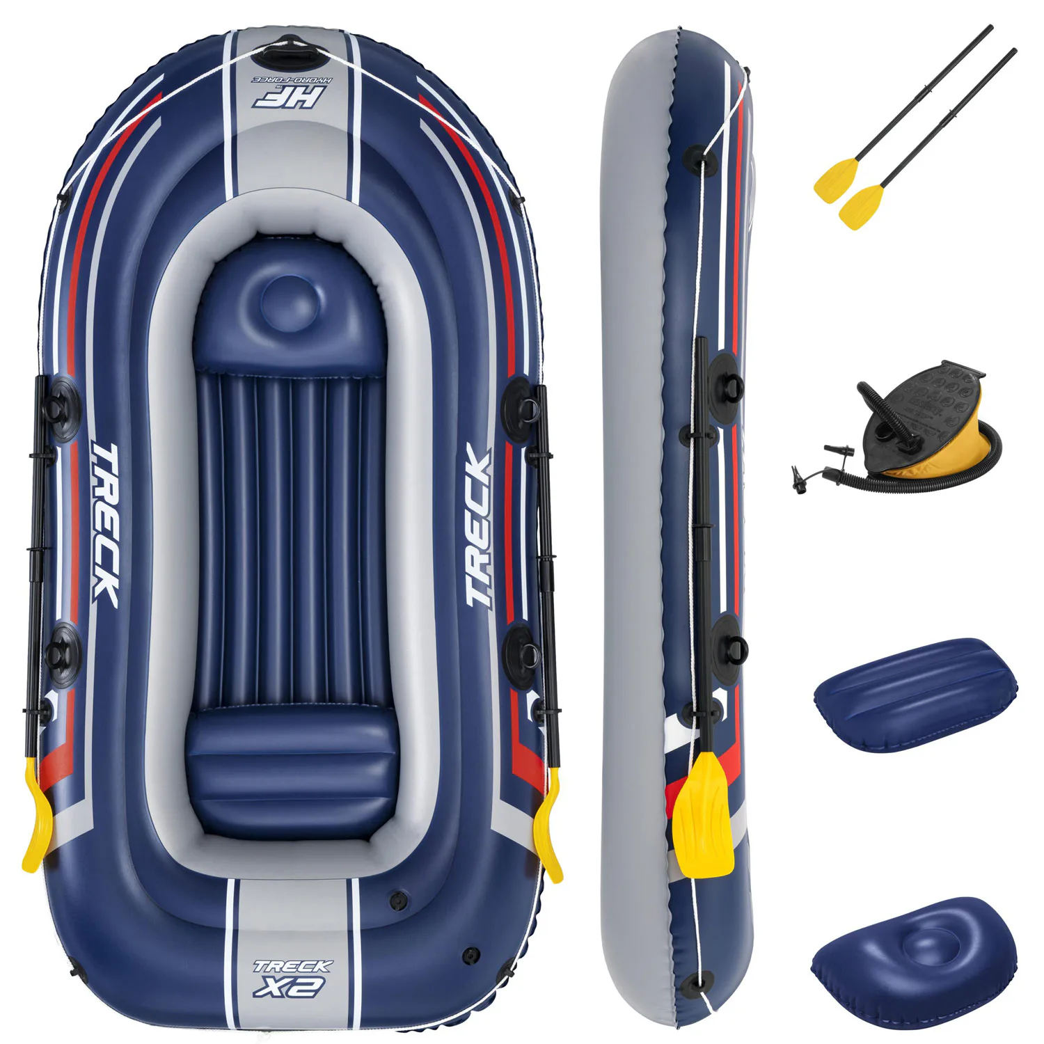 Gummibåt Bestway Hydro Force Treck X2 Set 255 x 127 cm